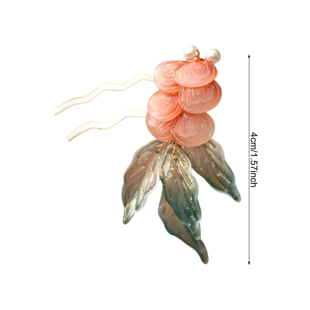 Roc-Electron (Little Goldfish U-Shaped Hairpin) Ancient U-Shape Hair Stick With Tassel