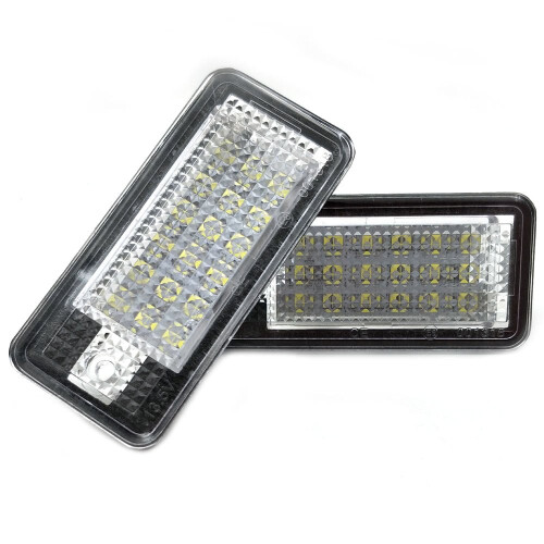 Luz de placa de LED para Audi A3S3A4S4A6C6A8S8Q7RS4RS6 2