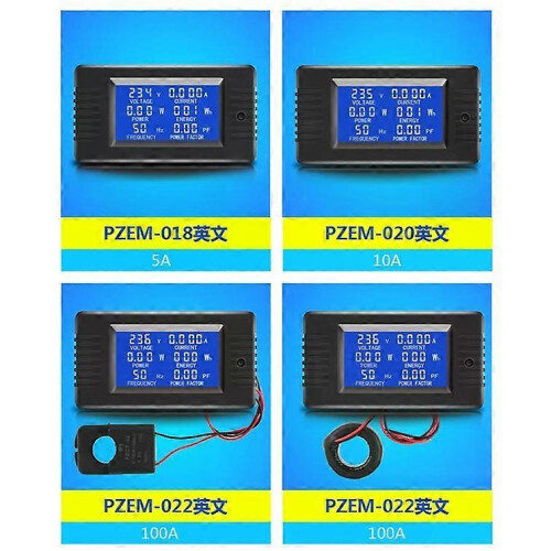 AC Power Monitor-Multifunctional Digital Display,5A Specification - 1