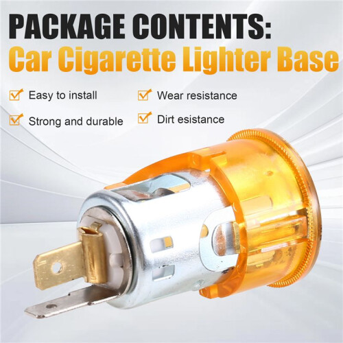 Car Cigarette Lighter Base Cigarette Lighter Socket Plug Elements Bezel 51167052720 For  Car Accessories 2
