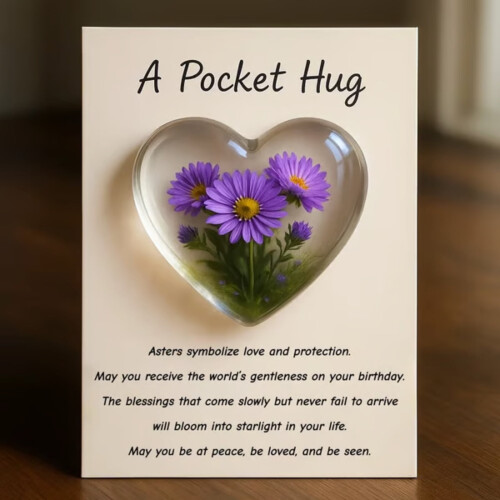 Floral Pocket Gift Card Elegant Design 1 Pack 2