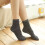 Modische Damen-Glitzersocken, Herbst/Winter, einfarbig, lässig, silberfarben 3