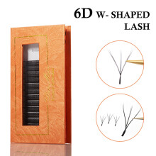 (11mm) 6D W-Shaped Self-Grafting False Eyelashes for DIY Makeup
