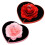 Heart-shaped rose rotating ring box Creative flower lifting proposal ring box Pink 4