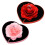 Heart-shaped rose rotating ring box Creative flower lifting proposal ring box Pink 5