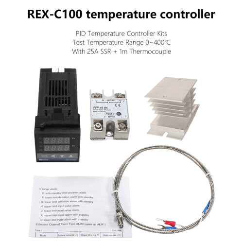 REX-C100 Digital PID Thermostat 40DA SSR 2