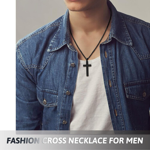 Cross Necklace for Men 1 Piece 1