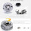 Fly Reel Large Arbor Silver Aluminum 1-8 WT 4