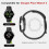 Συσκευασία 2 τεμαχίων συμβατή με το Google Pixel Watch3, αθλητικό, αναπνεύσιμο, μαλακό, 2