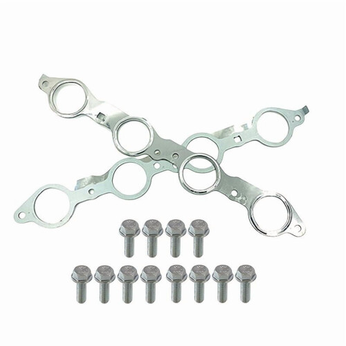 LS MLS Manifold Header Gasket Pair with Bolts for LS1 2