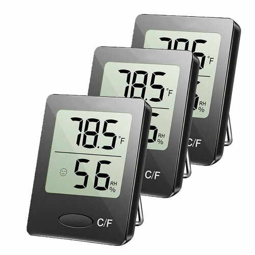 τεμάχια ψηφιακό θερμόμετρο LCD με υγρασία, θερμοκρασία, υγρόμετρο εσωτερικού 1