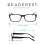Blue Light Blocking Reading Glasses Black 275 Magnification 5