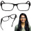 Blue Light Blocking Reading Glasses Black 275 Magnification 7