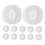 12 Pcs Silicone Straw Hole Plug 1.70X1.70X0.60CM White 7