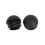 12 Pcs 25mm Dia Plastic Round Tube Inserts End Blanking Caps Black 5