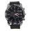 Men's Stainless Steel Dial Silicone Watch Red 4