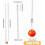 Glow Universe Ceiling Fan Pull Chain Extenders with Planet 2