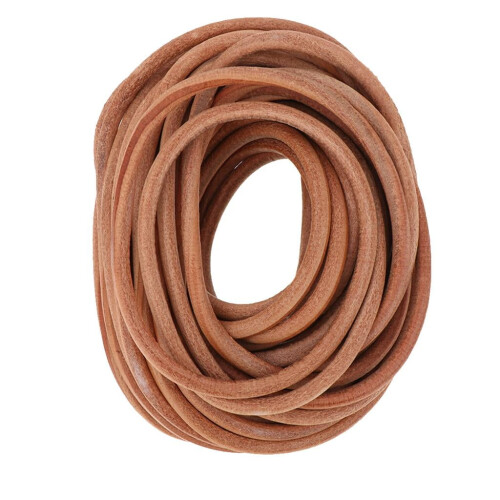 10m Round PU Leather Cord For Craft - 6mm Diameter 1