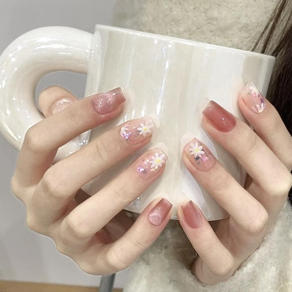 Reach-Tools (L) Flower Cat Press-On Nails For Stage Performance