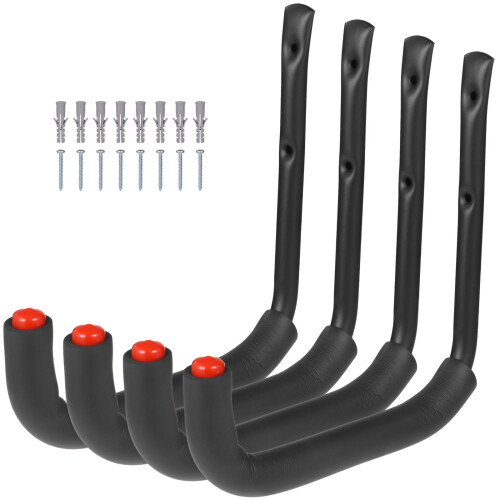 Ladder Hooks Heavy-Duty 4-Pack 9.8 Inch Wall Mount with EVA 1