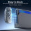 Capa protetora transparente para Nintendo Switch 2 (2025), capa rígida de TPU compatível com dock e 4 protetores de analógico — compatível com 5