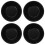 4Pcs Carbon Steel Baking Molds Black Non Stick Practical Bread Molds for Home Kitchen 3