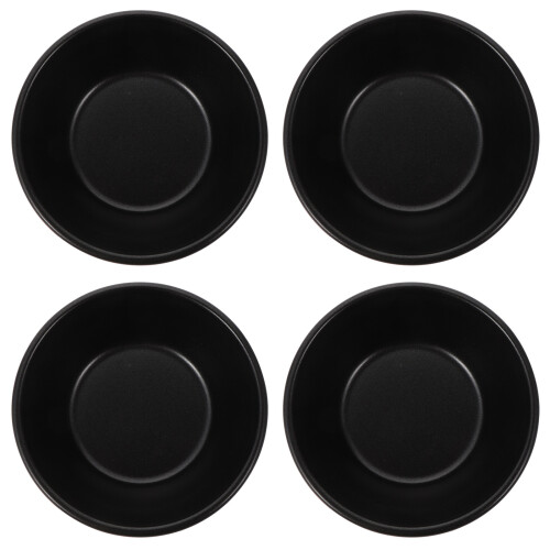 4Pcs Carbon Steel Baking Molds Black Non Stick Practical Bread Molds for Home Kitchen 2