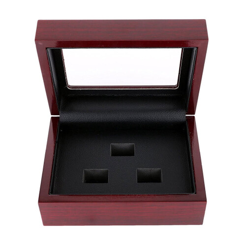 Championship Ring Display Case Wooden 1-7 Holes 1