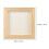 6Pcs Craft Frame for Diy Art Projects Home Decor Square Beige Wood 2