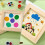 6Pcs Craft Frame for Diy Art Projects Home Decor Square Beige Wood 7