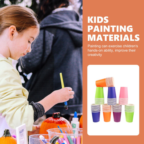 HEMOTON Creative Painting Cups for Kids Assorted Colors 50 1