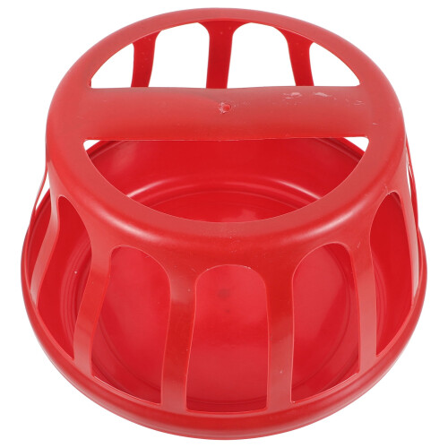 1Pack Plastic Rectangular Chicken Feeder for Poultry Food Feeding Container Outdoor Use 11.0X11.0X8.2In 2