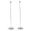 2Pcs Silver Metal Desktop Flagpole Holder Stable Base for Home and Office 4
