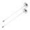 2Pcs Silver Metal Desktop Flagpole Holder Stable Base for Home and Office 8