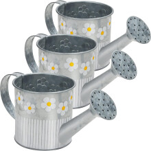 Ensemble d'arrosoirs décoratifs, seaux à fleurs rétro en métal pour compositions florales raffinées, pots de fleurs idéaux pour la décoration