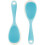 Kitchen Accessory Spatula Rice Spoons Silicone Transparent Blue 2Pcs for Cooking 3