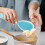 Kitchen Accessory Spatula Rice Spoons Silicone Transparent Blue 2Pcs for Cooking 6