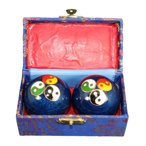 2Pcs Baoding Hand Massage Balls with Storage Box – Durable, Smooth, Portable, Compatible with Hand Exercise & Stress Relief 2
