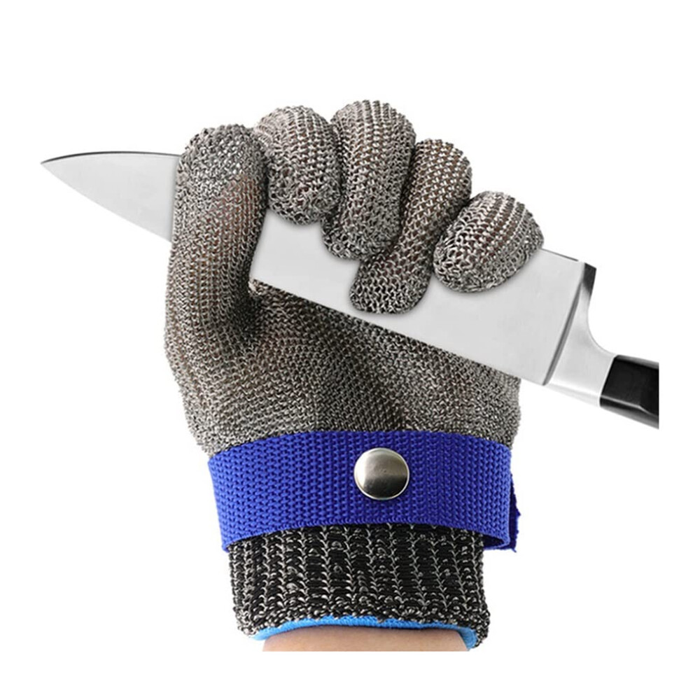 Level 5 Cut Resistant Stainless Steel Mesh Glove Xxl For Oyster Shucking And Meat Slicing With Cotton Liner 9073542749059