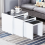 AINPECCA (3pcs Black) 3PCS Nested Coffee Table Set High gloss Sofa Side 1