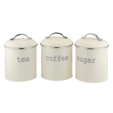 Apollo Farmhouse Canister Set Tea Coffee & Sugar