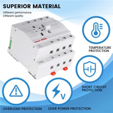 EARU ATS Dual Power Automatic Transfer 4P 63A Emergency Power Automatic Transfer 110V 4P Power Grid+Dynamo