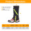 Kids Adjustable Waterproof Snow Gaiters Black 2