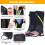 Kids Adjustable Waterproof Snow Gaiters Black 3