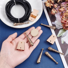Kit de Fabrication de Cravates Bolo, 3 Ensembles, Embouts de Rechange, Boucles et Accessoires pour la Fabrication de Cravates Bolo.