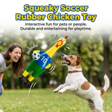 (Blue) Screaming Chicken Toy Funny Interactive Game Prop For Team Building Party Family Entertainment