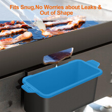 (Blue) Silicone Grease Cup Liners, Dishwasher Safe & Durable