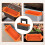 (Orange) Silicone Grease Cup Liners, Dishwasher Safe & Durable 1