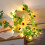 Sunflower Maple Leaf Garland Lights – 16.4Ft Solar Led String Lights For Spring 6