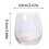 Verre à smoothie transparent ovale 3